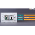 Igoto American Style A1072-3 Ordenador y Teléfono, Rj11 Wall Socket